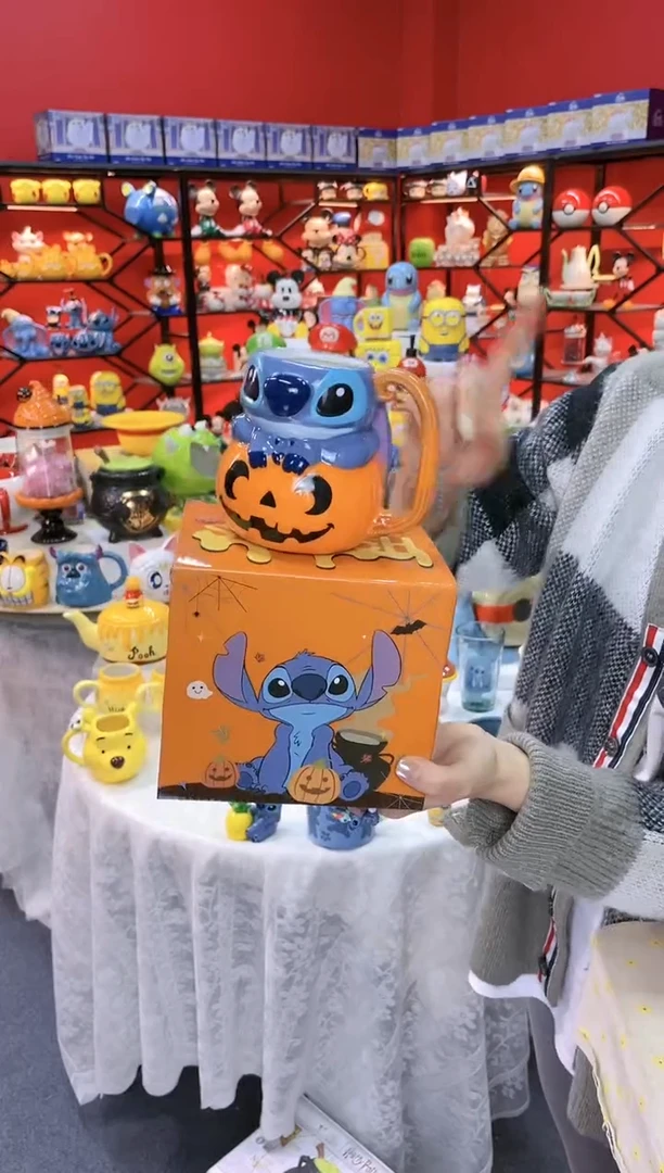 【闪购商品】1吏迪仔南瓜陶瓷杯