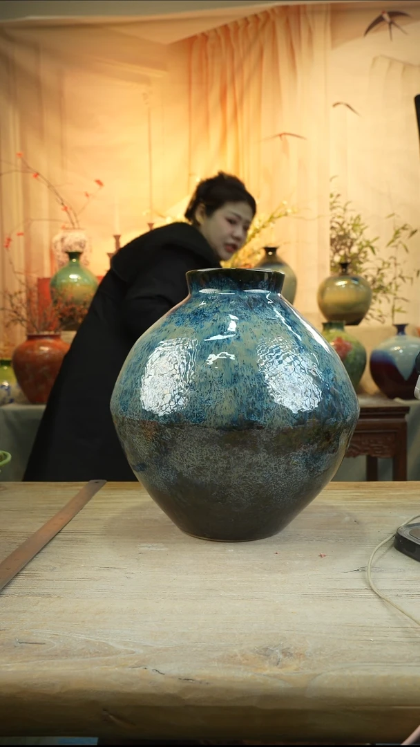 高33口12高温陶瓷花瓶