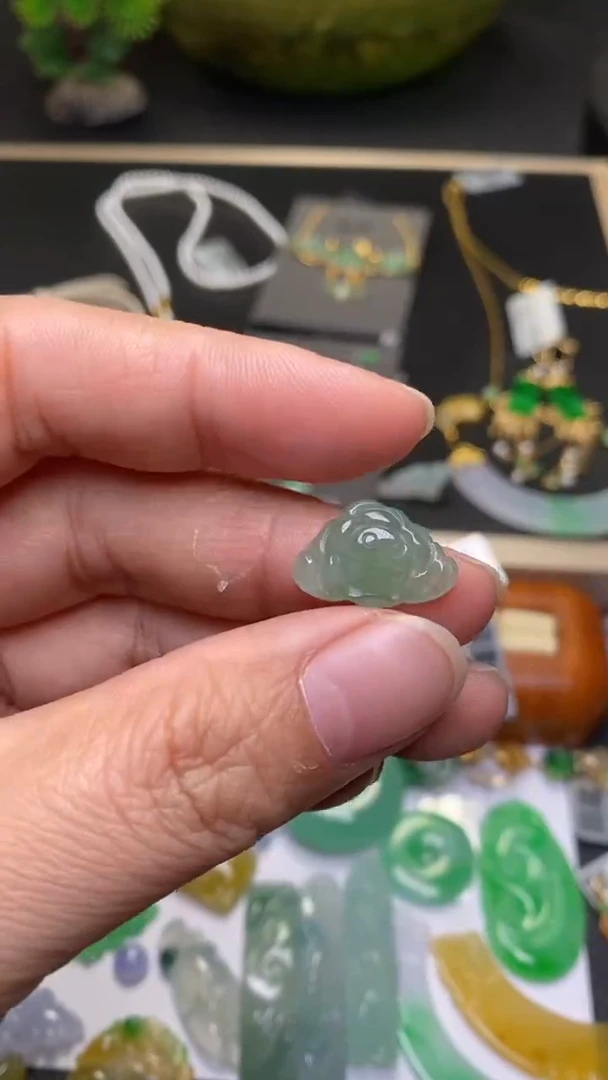 颈饰未镶嵌翡翠净货34189