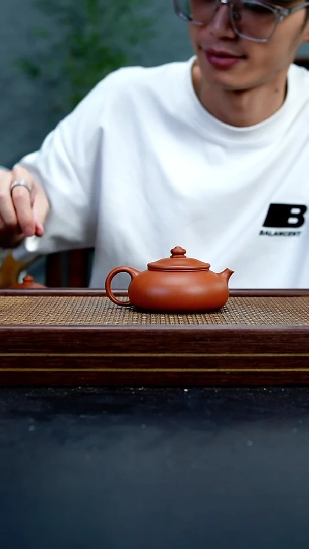 茶壶紫砂LD赵庄朱泥寒江