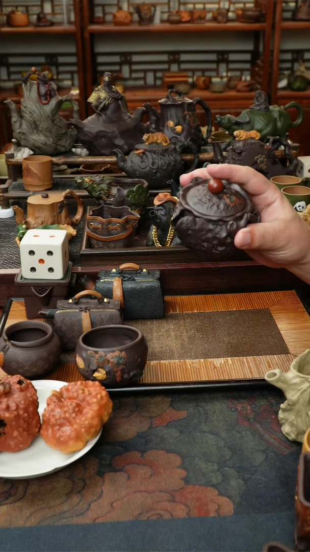 茶壶紫砂葡萄手抓吧v回家吧v空间