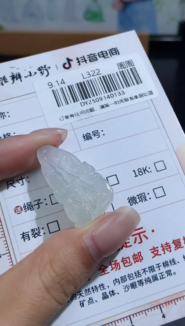 颈饰未镶嵌翡翠天然翡翠A货133