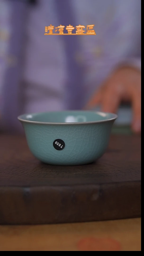 瓷片仿古超精工纯手鸡缸杯