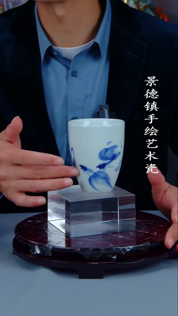 瓶陶景德镇手工手绘陶瓷摆件4