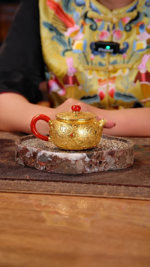 盛唐工坊 足银999 手工泡茶壶