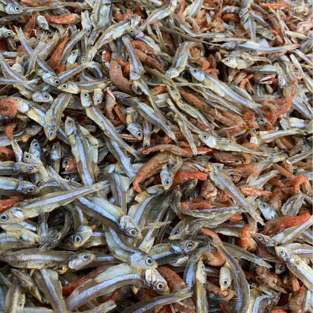 茂名博贺港新鲜现晒鱼虾烩杂(半斤或1斤）海产干货包邮