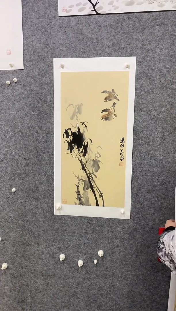 国画尚定固国画作品