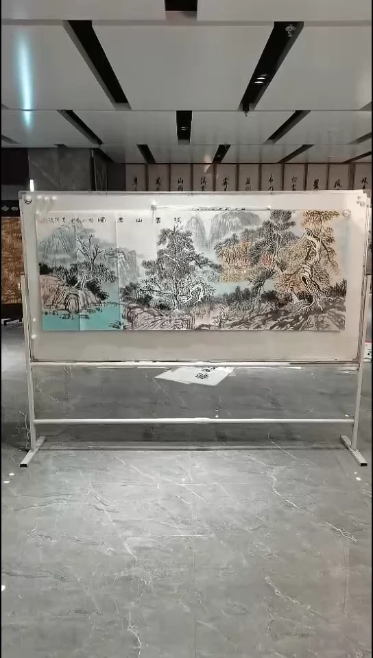 国画毛英波 小六尺 溪云山居