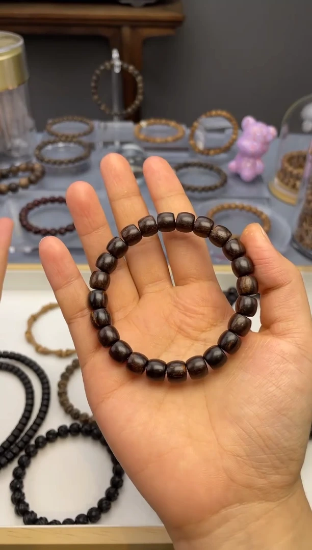 【闪购商品】贡木手串/手链8*9黑油贡木老型珠