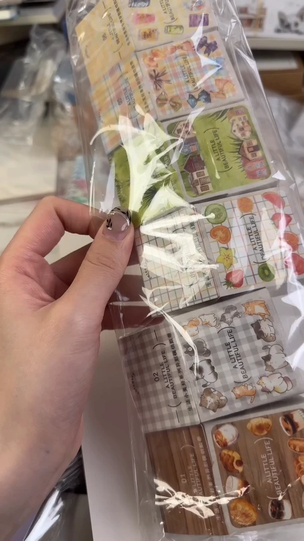 饿***醒生活小美好6款模切胶带