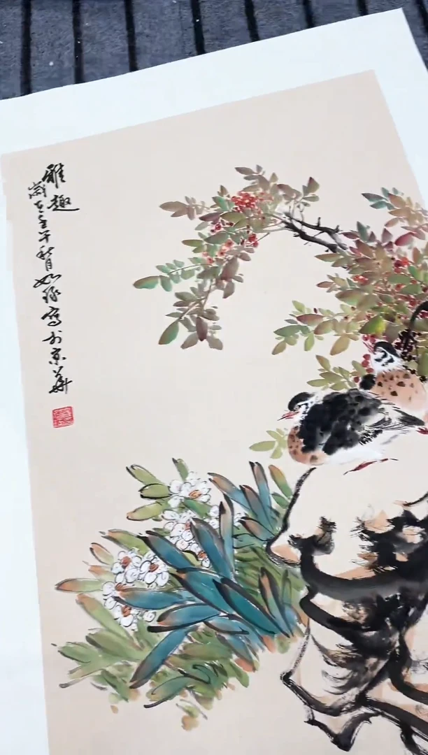 精品国画花鸟作品