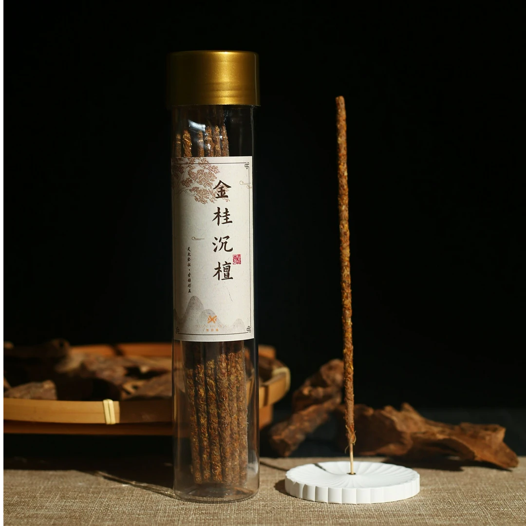 金桂沉檀天然阿根廷手工线香70g异域风情职场/高升家居净化送香插