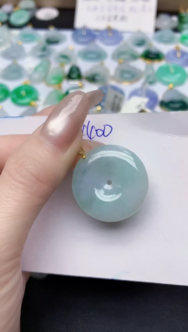 颈饰未镶嵌翡翠天然缅甸A货翡翠百元以上9元证书费自理