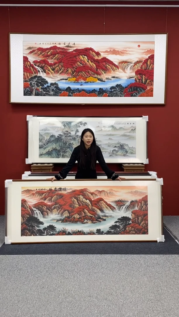 国画鸿运当头 219*88