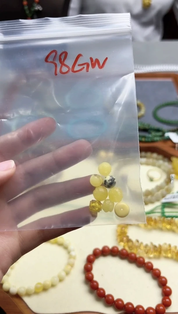 裸石蜜蜡未镶嵌蜜蜡配饰套装GW