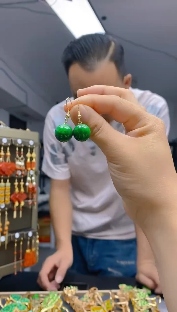 【闪购商品】玛瑙/玉髓耳饰合金017玛瑙饰品