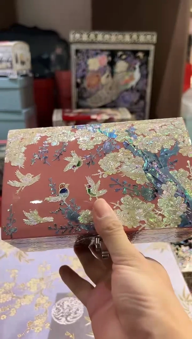 手工微瑕 绒布底 · 弘贝雅螺钿漆器