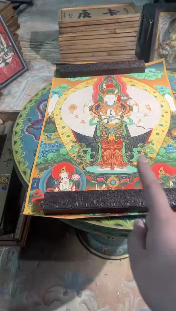卷轴画卷轴画张张的唐卡