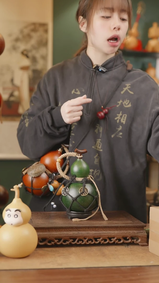 【闪购商品】113号精品天然大漆工艺防渗内胆酒葫芦~