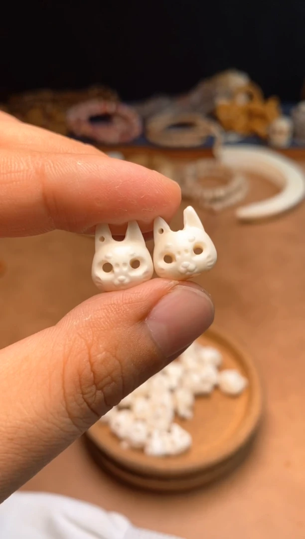 其他牛骨P1183-双面2个-有棕裂