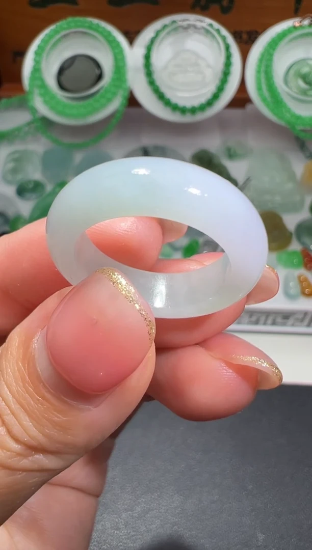 【闪购商品】定制翡翠未镶嵌13#-14#戒圈