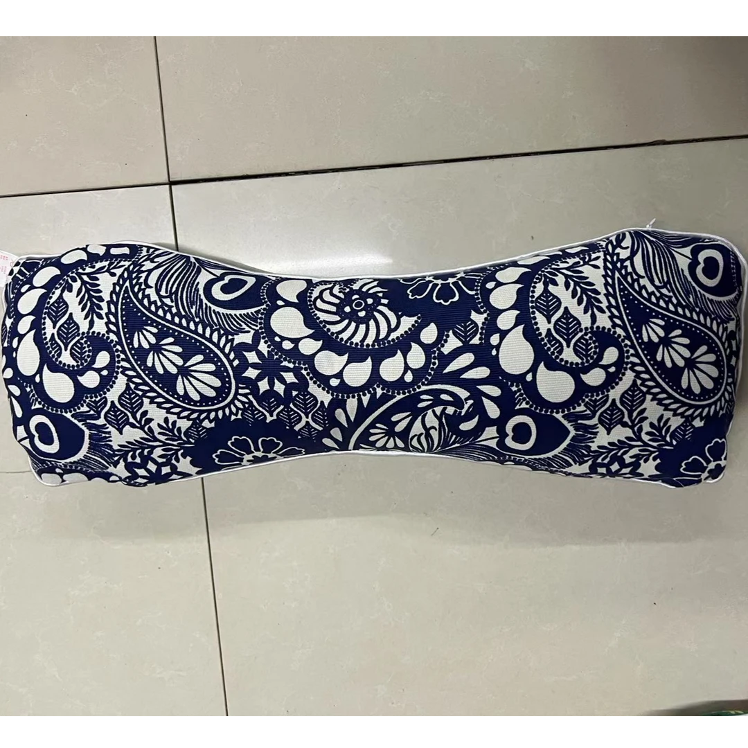 艾草颈椎枕头护颈枕艾绒艾叶睡眠专用颈椎骨头枕贴合纯艾草--蓝色