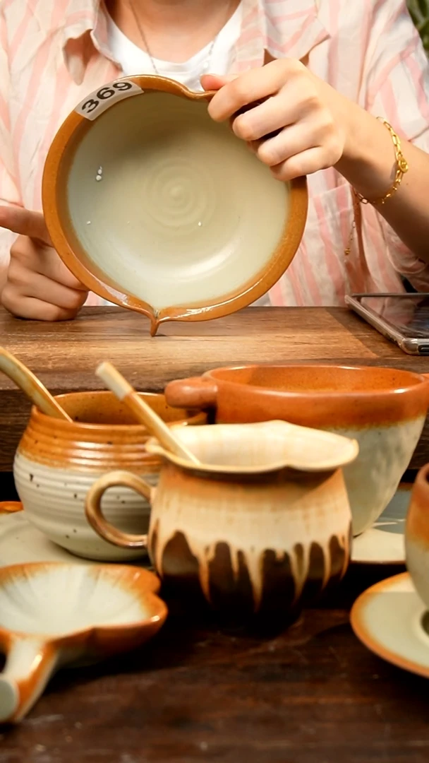 盘 高颜值粗陶餐具限时抢购