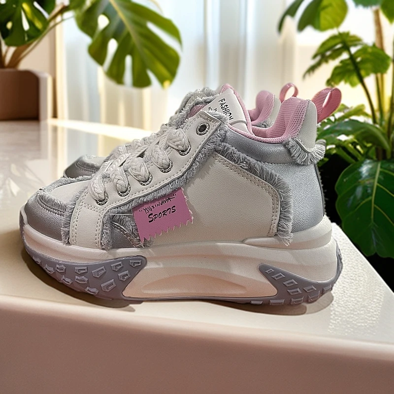 女生秋冬新款高帮休闲老爹鞋2625