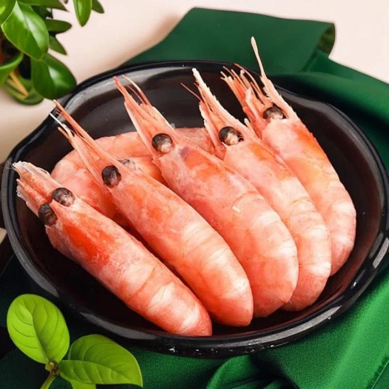 野生熟冻头籽80-100北极虾甜虾小包装3斤