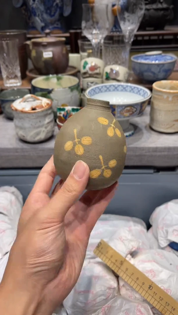 瓷片粗陶花瓶花瓶