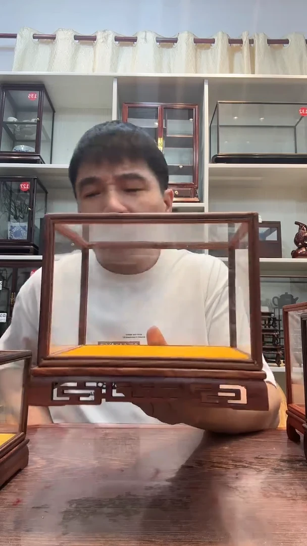 红酸枝木类红*闹玻璃罩441