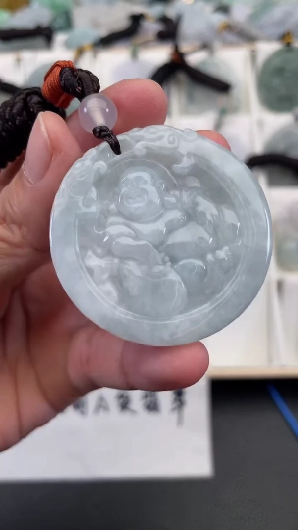 颈饰未镶嵌翡翠天然缅甸翡翠A货147