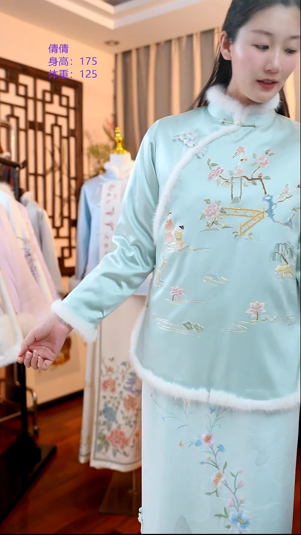 刺绣桑蚕丝非遗苏绣服饰