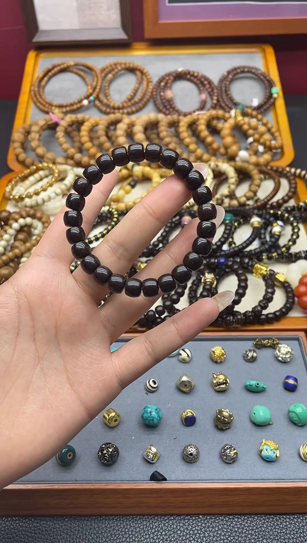 手串椰蒂印尼老料椰蒂9mm直切手串