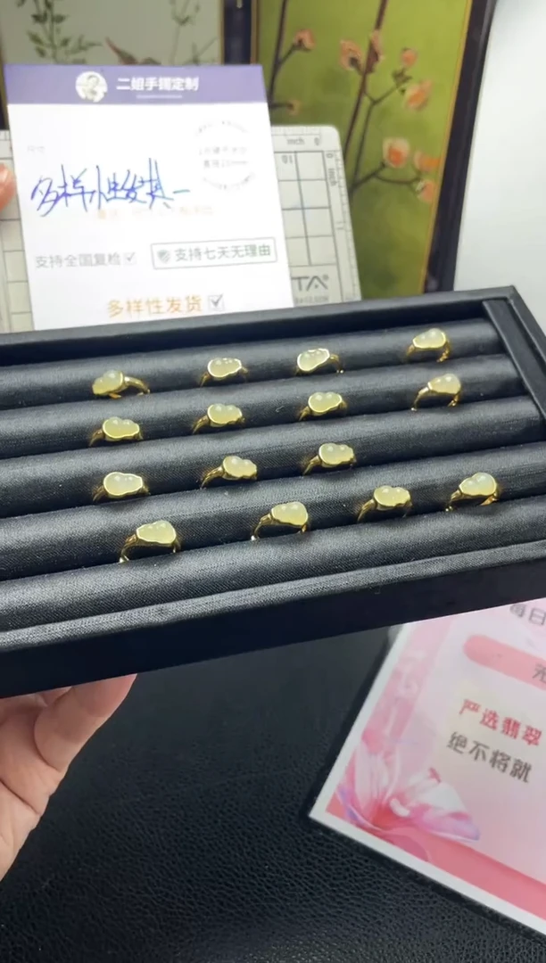 银S925镶嵌和田玉挂件葫芦耳坠1/多样性发其一配绳@CP