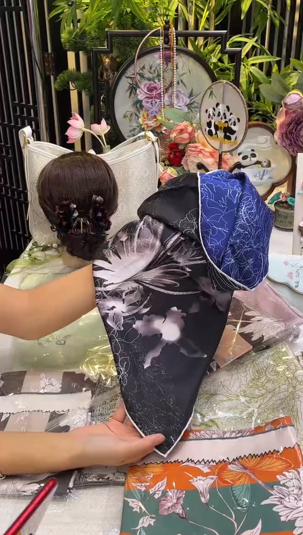 织绣萱*宝非遗苏绣绒花饰品