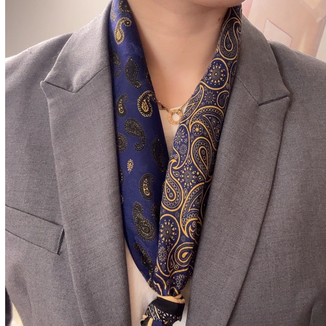 蔓雅【65花螺小方巾合集】19姆米桑蚕丝女士丝巾同花异色气质百搭