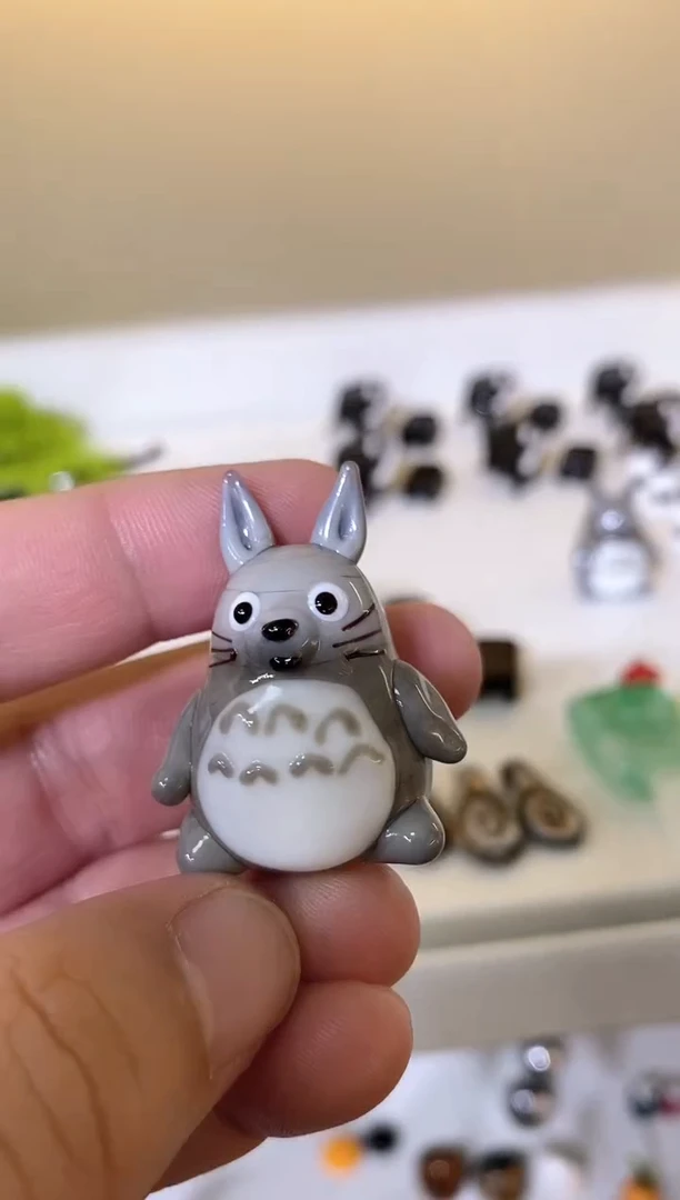 手工艺品琉璃龙猫