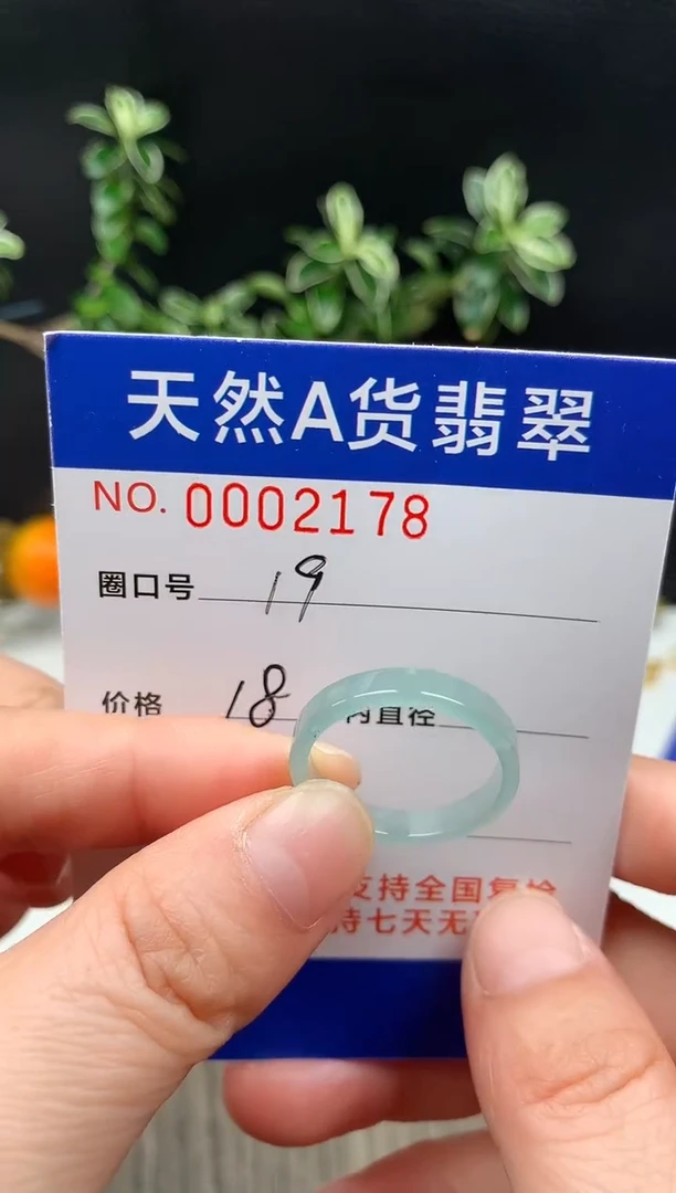 未镶嵌戒指翡翠19#