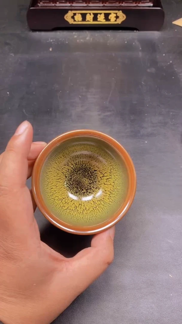 茶盏绿鹧鸪将军 精美主人杯