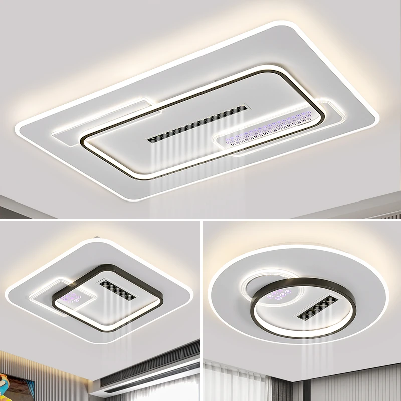 包安装现代简约led客厅灯主卧吸顶灯长方形大灯房间套餐灯具灯饰