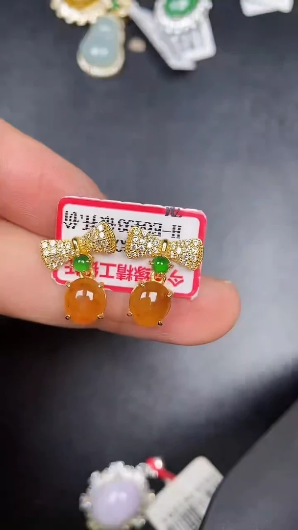 银S925镶嵌戒指翡翠1030