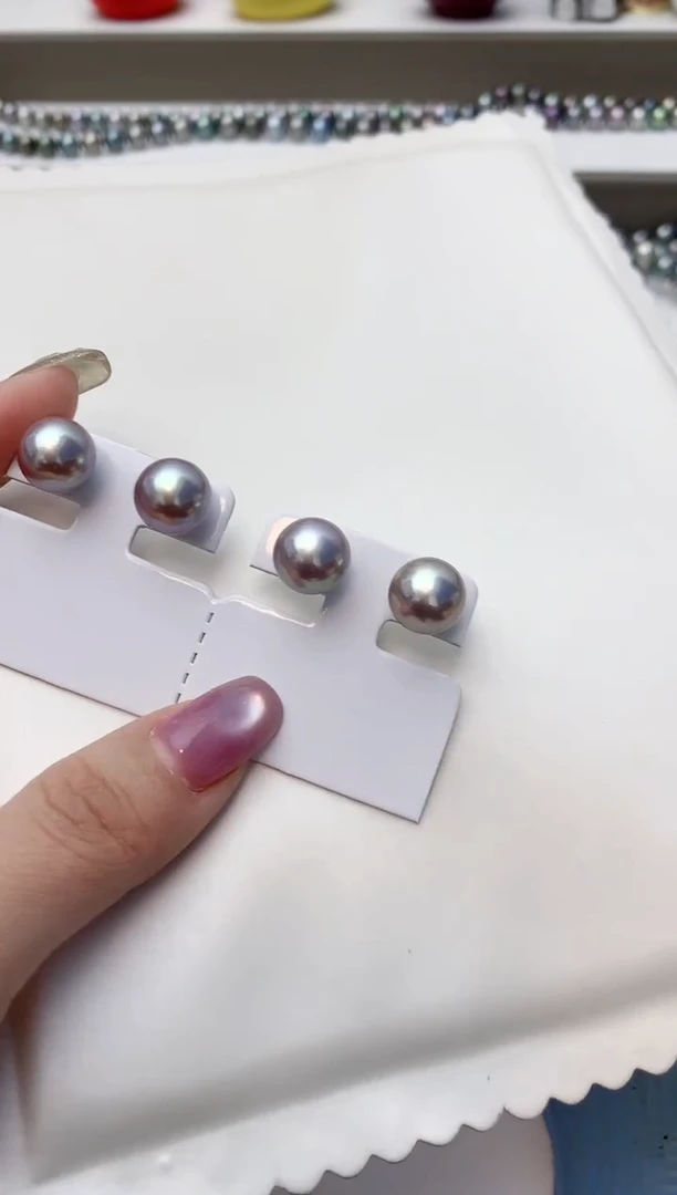 银S925镶嵌耳饰淡水珍珠A30商品多样性发其一