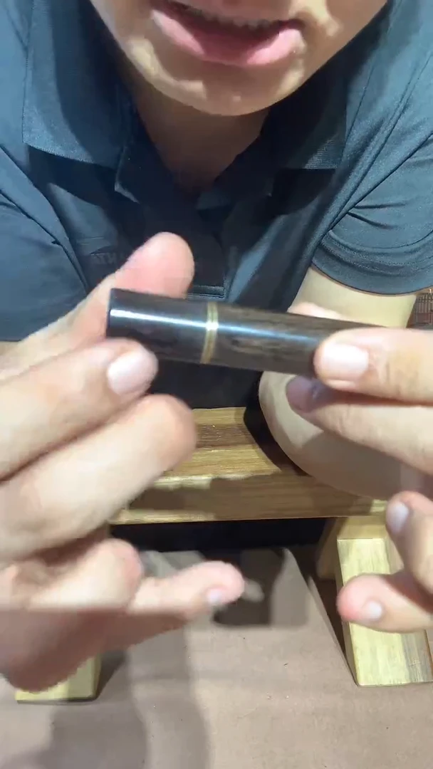 东非黑黄檀（紫光檀）牙签罐
