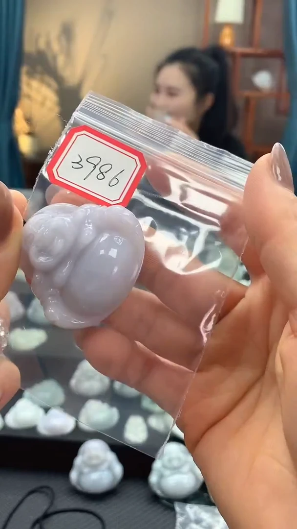 颈饰未镶嵌翡翠佛公3986