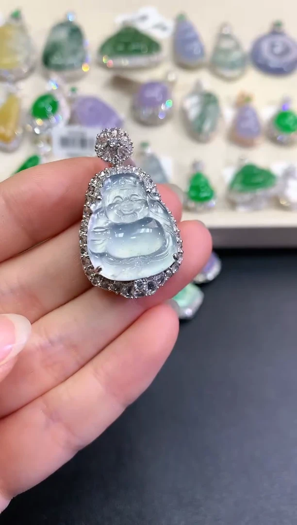 【闪购商品】翡翠颈饰18K金镶嵌B199