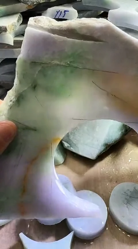 裸石翡翠缅甸翡翠A货花171