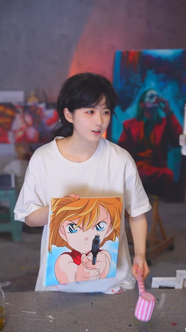 油画永*丶小尺寸小哀丙烯画纯手绘