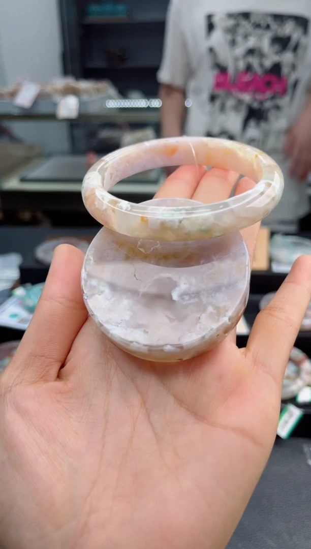 石英质玉手镯未镶嵌59圈口（赠送镯心）D70$5D