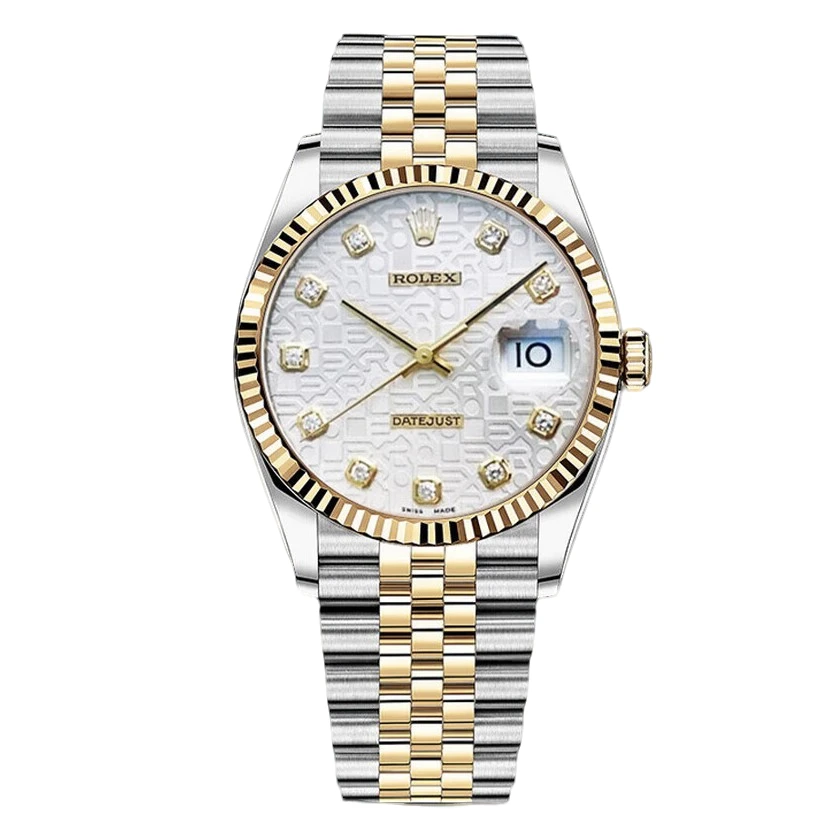 99新 Rolex/劳力士 日志系列36mm/银白电脑盘/原钻/自动机械/单表